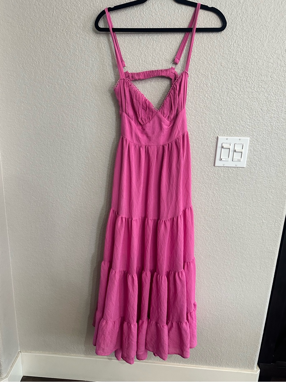 Princess Polly pink ruffle dress